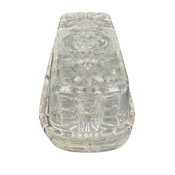 Vintage Anchor Hocking Prescut Butter Dish Star Of David Pattern 1960s - Picture 4 of 6